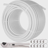 5/8 Inch PEX Tubing Oxygen Barrier O2 EVOH Pex-B Red Radiant Floor Heat Durable Plumbing Flexible