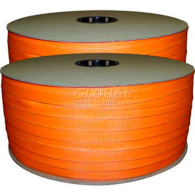 Woven Polyester Strapping with 3000 Lbs Break Strength, Pack of 2 Straps - Pkg Qty 2