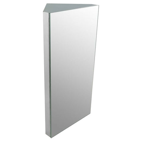 Infinity Corner 23-5/8 in. H Wall Mount Stainless Steel Mirror Medicine Cabinet