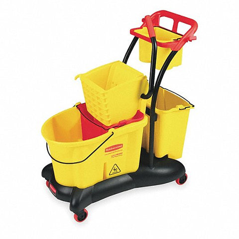 Mop Bucket and Wringer, 8.75 gal, Yellow