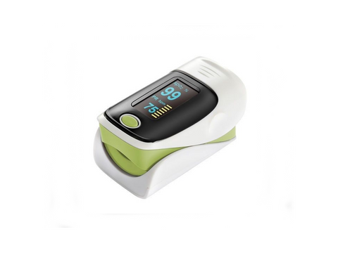 Fingertip Pulse Oximeter Blood Oxygen Saturation Monitor SPO2 OLED Pulse Heart Rate Monitor Oximeter(Green)