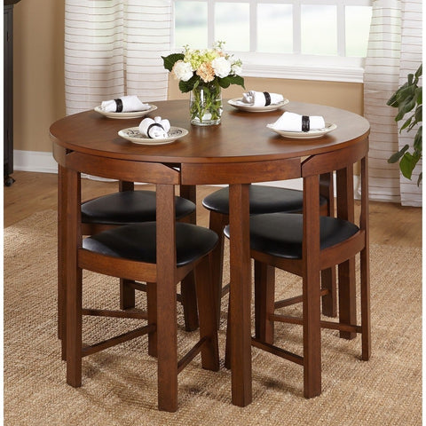 Harrisburg 5-piece Tobey Compact Round Dining Set