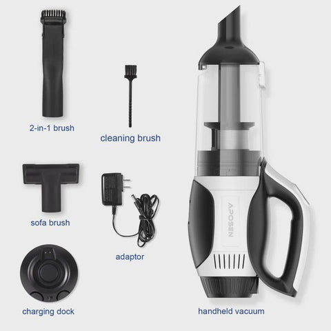 Fennia Bagless Handheld Vacuum Converts into Handheld Vacuum