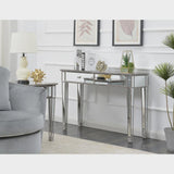 Silver Orchid Talmadge Mirrored Desk Vanity