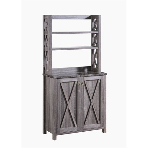 Farmhouse Wood Rectangle Kitchen Cabinet