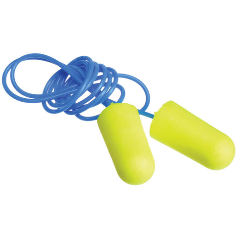 3M™ E-A-R Soft Earplugs, Corded, Yellow Neon, 8052911033, 200-Pair
