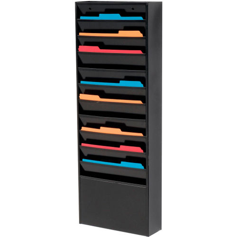 11 Pockets - Medical Chart Hanging Wall File Holder