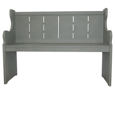 Evolution by Crestview Collection Savannah Wood Church Bench in Gray