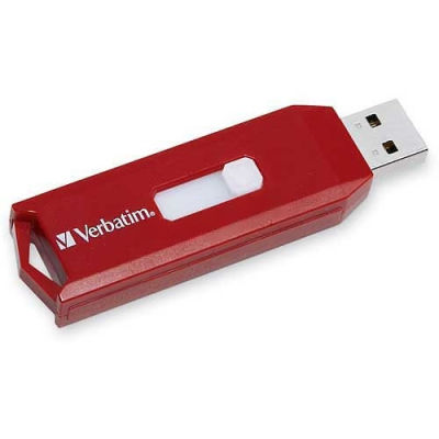 Verbatim® 97005 Store 'n' Go USB Flash Drive, 64 GB, Red