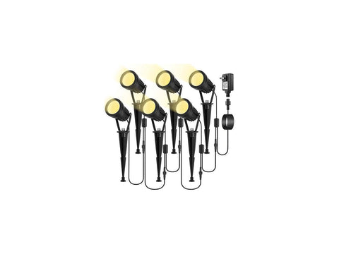 Albrillo 6 Pack LED Landscape Spotlights