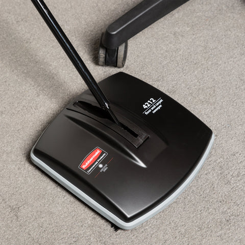 Rubbermaid FG421288BLA Single Brush Floor Sweeper - 8"