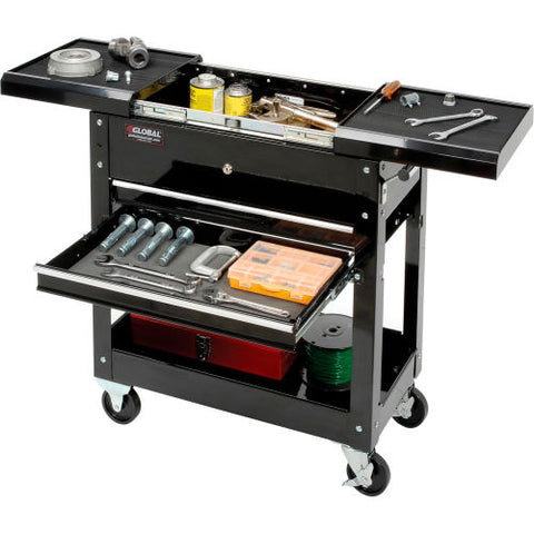 27" 2-Drawer Tool Cart With Sliding Top