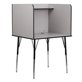 Stand-Alone Study Carrel with Height Adjustable Legs