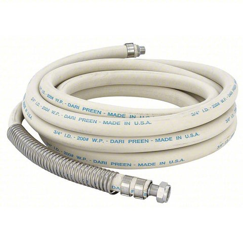 Hose: 6 gpm Flow Rate, Cream 1/2 in Pipe Size, MNPT x Swivel FGHT