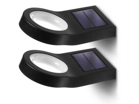 Solar Wall Light - Decorative Motion Sensor Modern Outdoor Patio Sconce Light