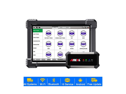 ANCEL X7 HD 24V Heavy Duty Truck Diagnostic Tool Check Engine DPF Injector Full System OBD2 Scanner for Diesel Trucks Andriod