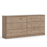 Tvilum Portland Contemporary 6 Drawer Double Dresser