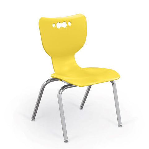 Balt® Hierarchy 16" Plastic Classroom Chair - Set of 5 - Yellow