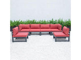 6-Piece Modern Outdoor Patio Sectional Sofa Set