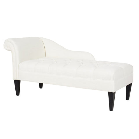 Tufted Roll Arm Chaise Lounge