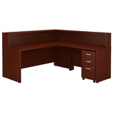 L Shaped Reception Desk with Drawers