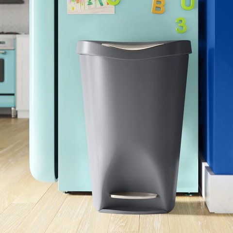 Basics® Bruder Plastic 13 Gallon Step On Trash Can