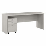 Echo 72W Computer Desk with Drawers Engineered Wood