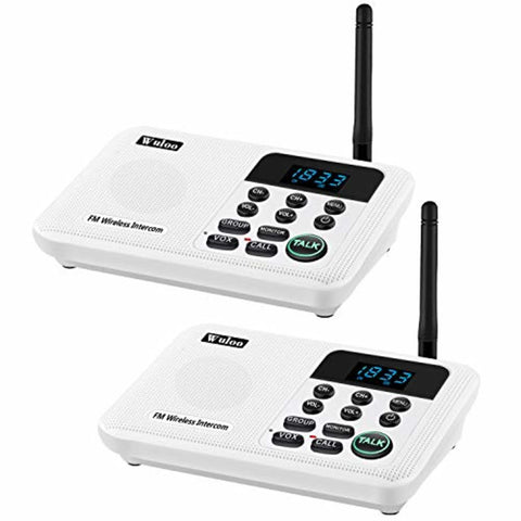 Wuloo Intercoms Wireless for Home 1 Mile Range 22 Channel
