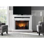 Alana 52 in. W Infrared Media Electric Fireplace in White (discontinued)