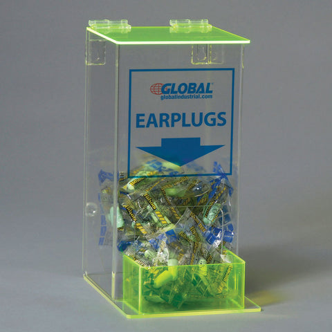 Acrylic Safety PPE Dispenser, Ear Plugs, Small, GLAEP-4