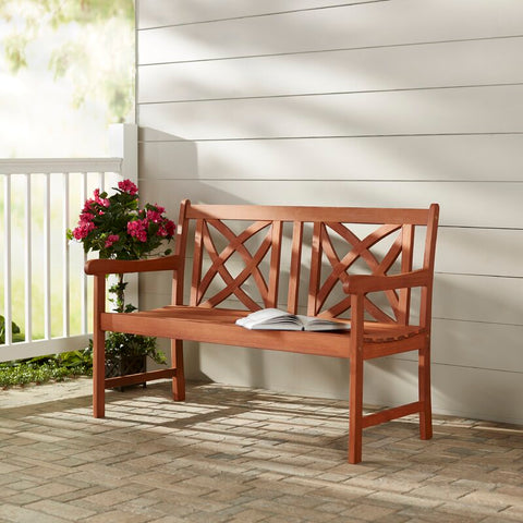 Maliyah Wooden Garden Bench