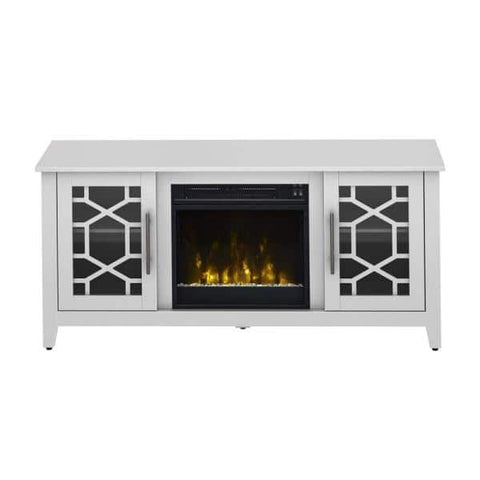Clarion 54 in. Media Console Electric Fireplace in White
