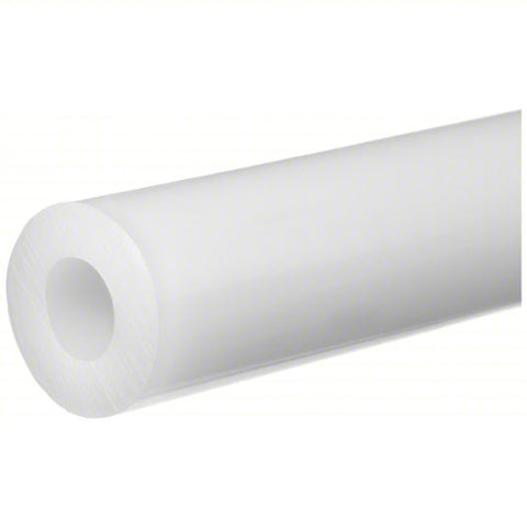 Tubing: Natural Rubber, White, 4 in Inside Dia, 4 1/4 in Outside Dia