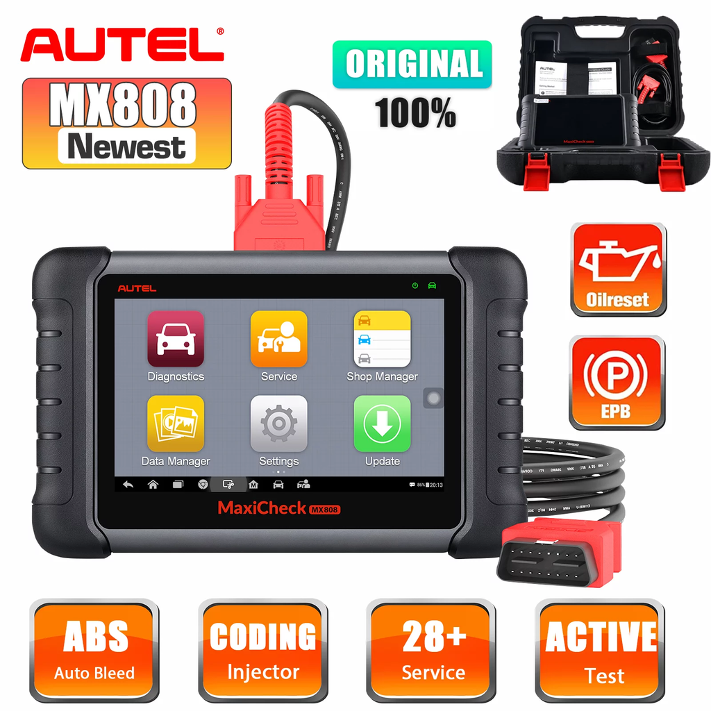 Autel Scanner MaxiCheck MX808 OBD2 Car Auto Diagnostic Scan Tool Same ...