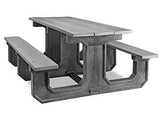 Rectangle Recycled Plastic Picnic Table - 6'