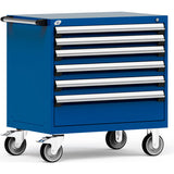 Heavy Duty Modular Mobile Cabinet, 6 Drawers
