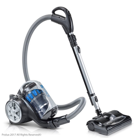Prolux iForce Light Weight Bagless Canister Vacuum Cleaner HEPA Filtration and Power Nozzle