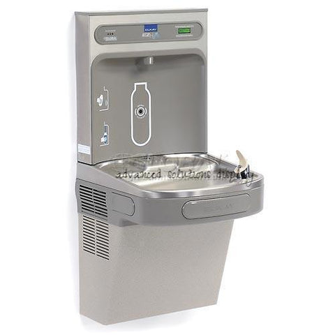 Elkay EZH2O LZS8WSLK Filtered Water Bottle Refilling Station, Wall Mount, Gray