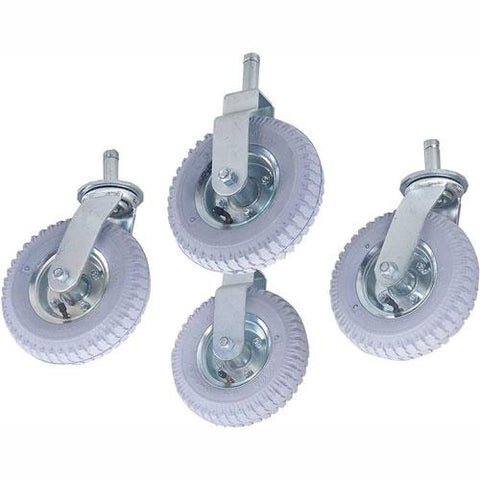 Nexel - 8" (2) Rigid, (2) Swivel Stem Casters CA85RN, Pneumatic Set of (4)