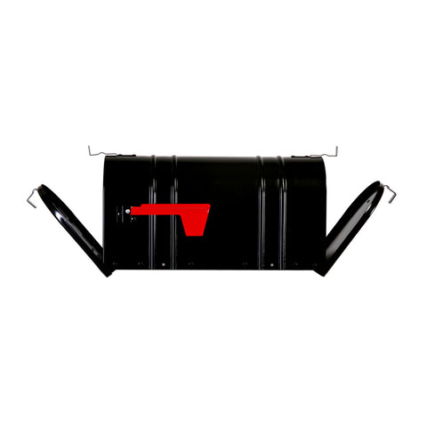 Postal Pro Carlton 8.5-in W x 11.5-in H Metal Black Post Mount Mailbox