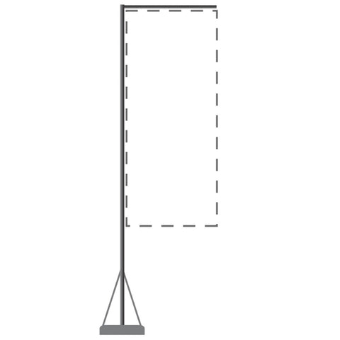 Mondo Flagpole 17 Ft. (Stand & Base Only)