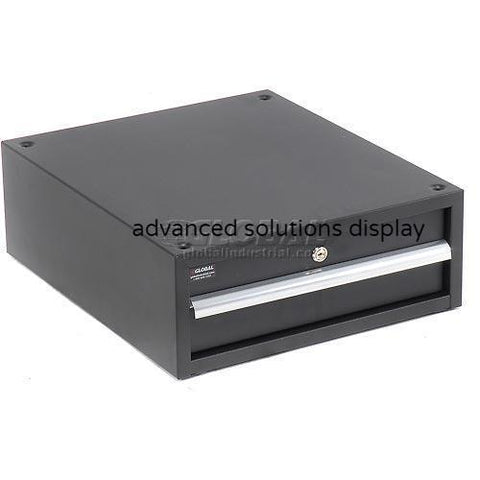 6"H Stacking Workbench Drawer, Black