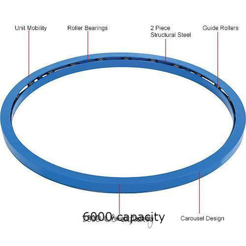 Pallet & Skid Carousel Turntable Rotating Ring 6000 Lb. Capacity