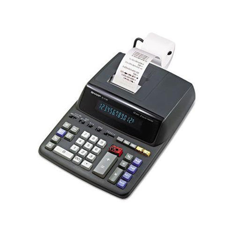 Sharp EL2196BL Two-Color Printing Calculator, Black/Red Print, 3.7 Lines/Sec