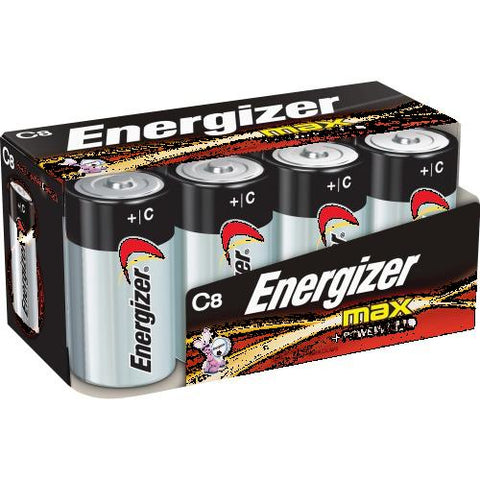 Energizer Max Alkaline C Batteries, For Multipurpose - C - Alkaline - 96 / Carton