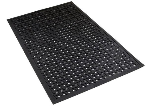 Rubber Drainage Matting  9' x 3' Black