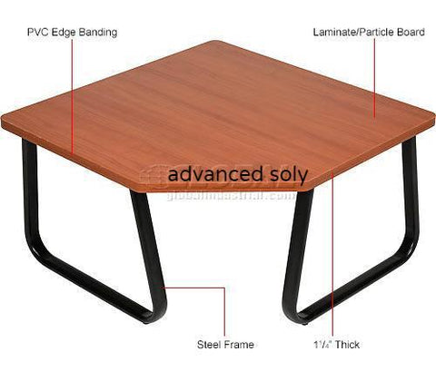 Corner Coffee Table 30" x 30" Cherry Top