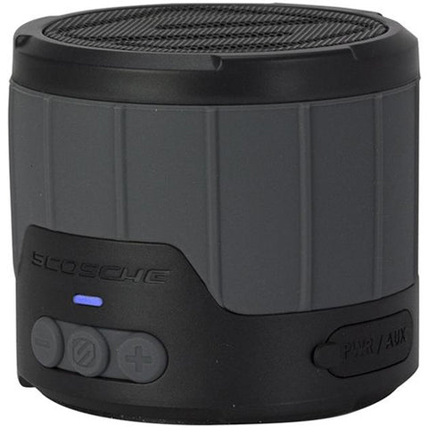 Scosche boomBOTTLE mini Rugged Weatherproof 3W Wireless Speaker (Gray/Black)