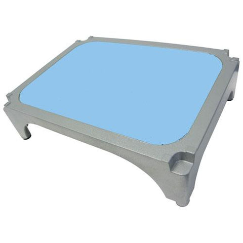 Imperial Surgical® OR-36363-03 Aluminum Stackable Step Stool with Light Blue Mat - Pkg Qty 4
