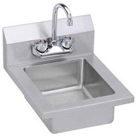 Elkay EHS14X Wall Economy Hand Sink w/ 10x14x5-in Bowl & Faucet